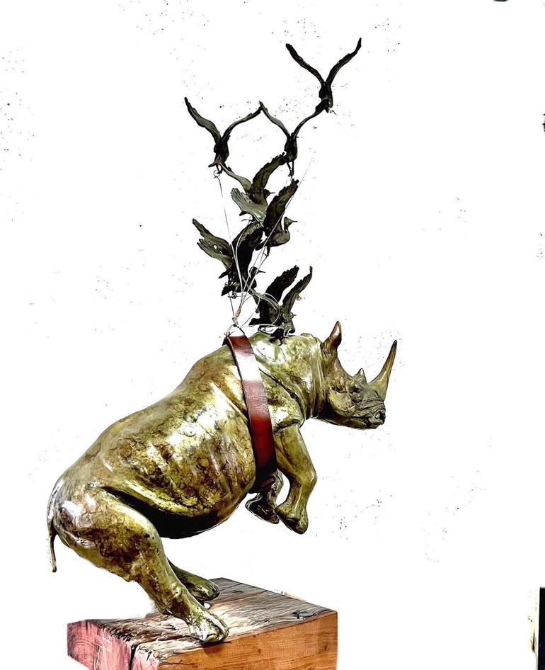 Original 3d Sculpture Animal Sculpture by Michael Canadas
