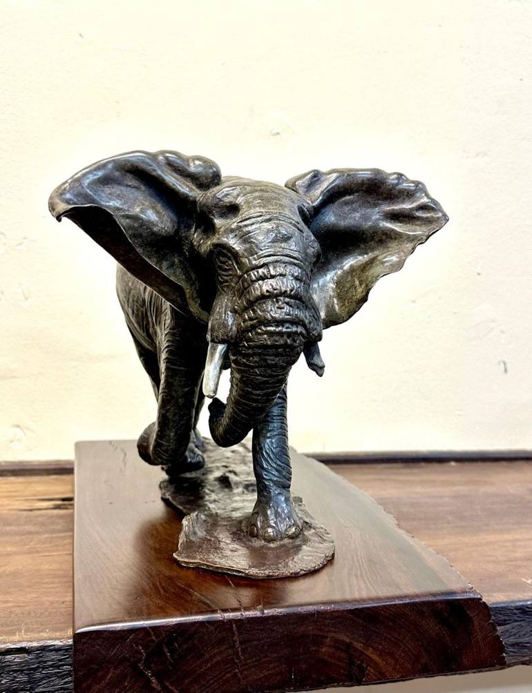 Original Art Deco Animal Sculpture by Michael Canadas