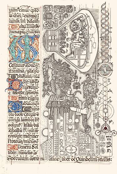 Print of Fine Art Calligraphy Drawings by Peter Greco