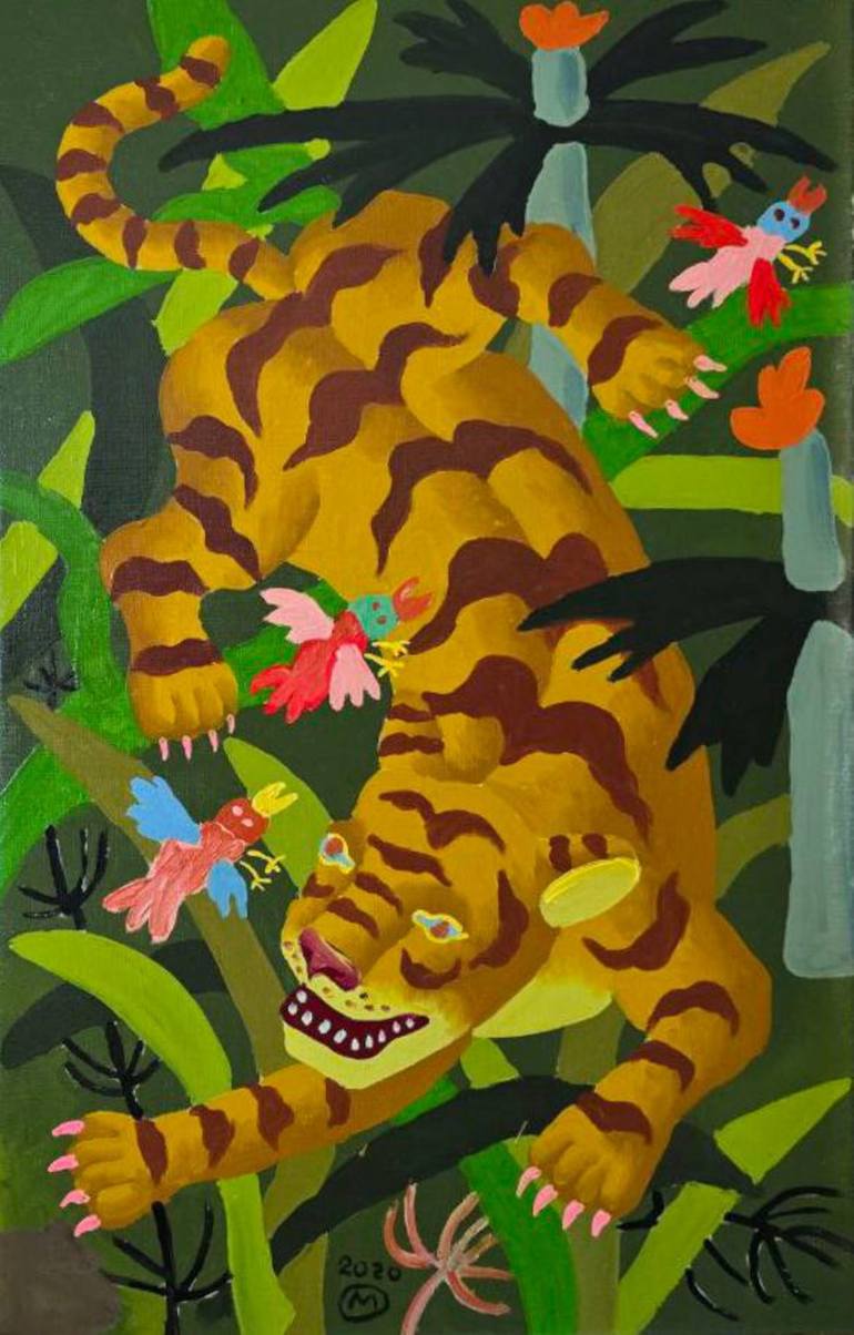 Original Symbolism Animal Paintings by Tuzov Gallery