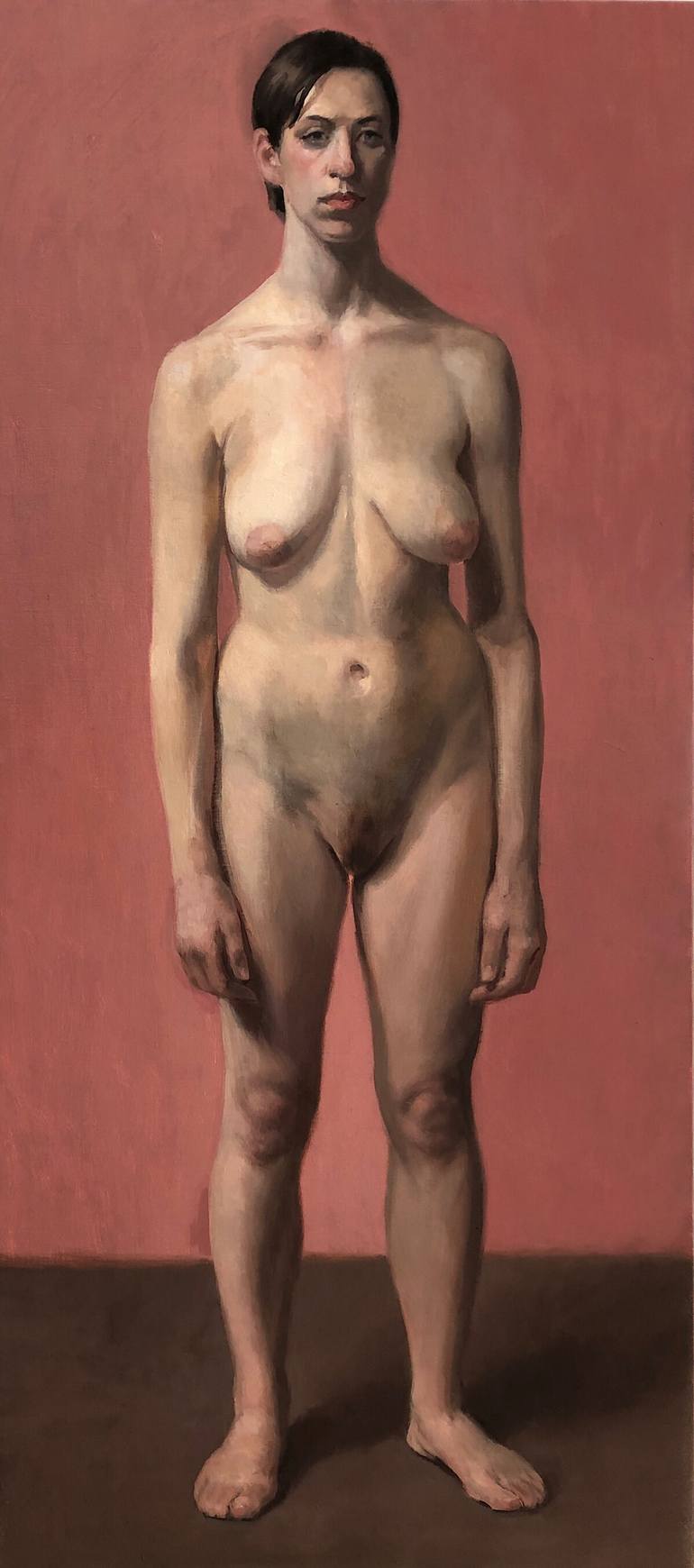 Woman standing nude