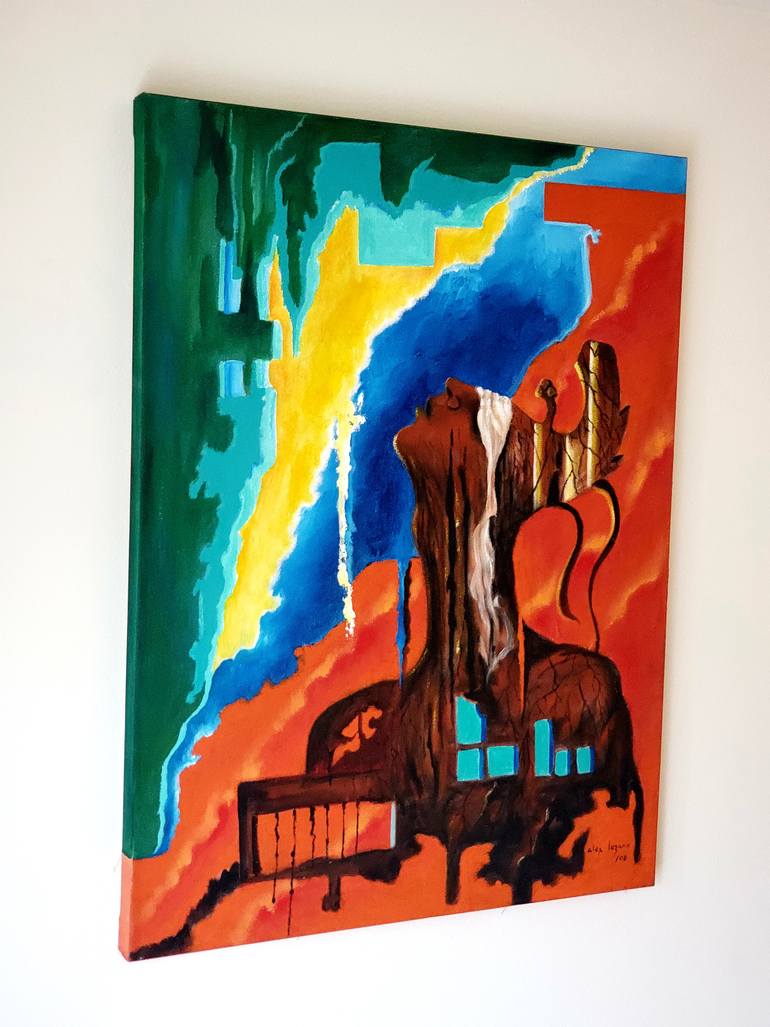Original Abstract Pop Culture/Celebrity Painting by Jose Lozano