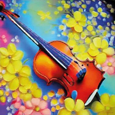 Print of Music Paintings by Anna Chekhovich