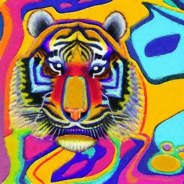 Abstract tiger thumb