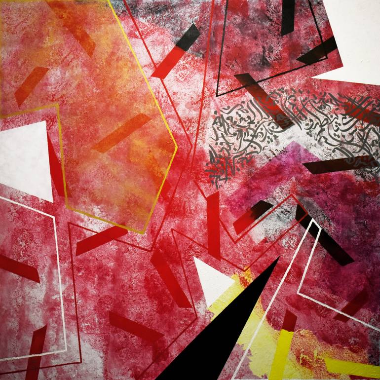 | Every Piece Of Me Somewhere | Acrylic | 150 × 150 cm | 2021 Original Painting by alireza mojabi