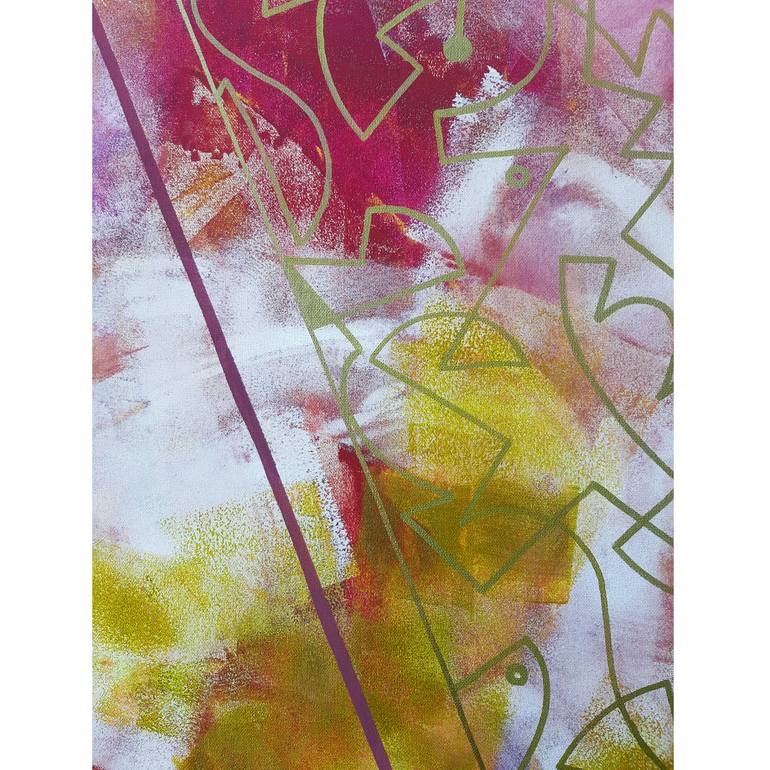 Original Abstract Expressionism Abstract Painting by Alireza Mojabi