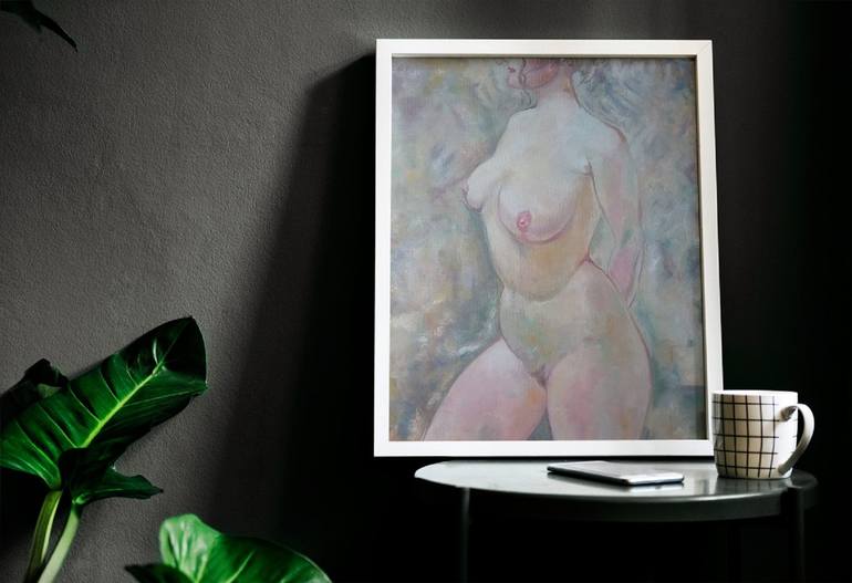 Original Realism Erotic Painting by Andrei Klenov