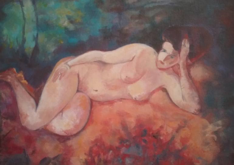 Original Realism Nude Painting by Andrei Klenov