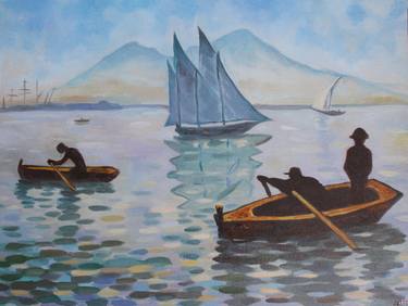 Print of Figurative Boat Paintings by Andrei Klenov