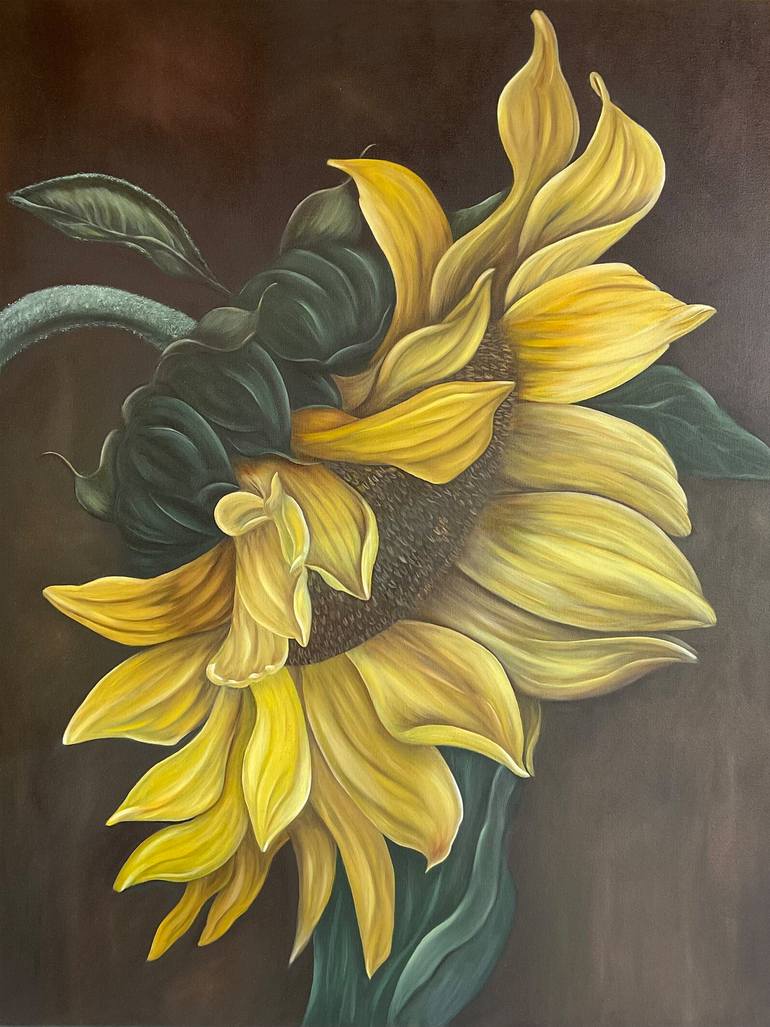 Original Realism Floral Painting by Natalia Mo