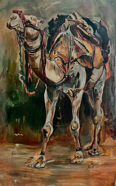 Original Fine Art Animal Paintings by Saira Andleeb