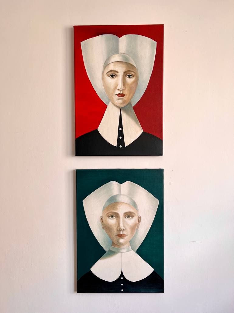 Original Portrait Painting by Olesia Zyppelt