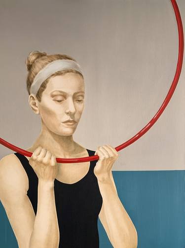 Original Figurative Sports Paintings by Olesia Zyppelt