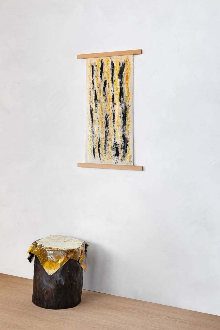 Original Conceptual Abstract Painting by Jean Baptiste Van Den Heede 