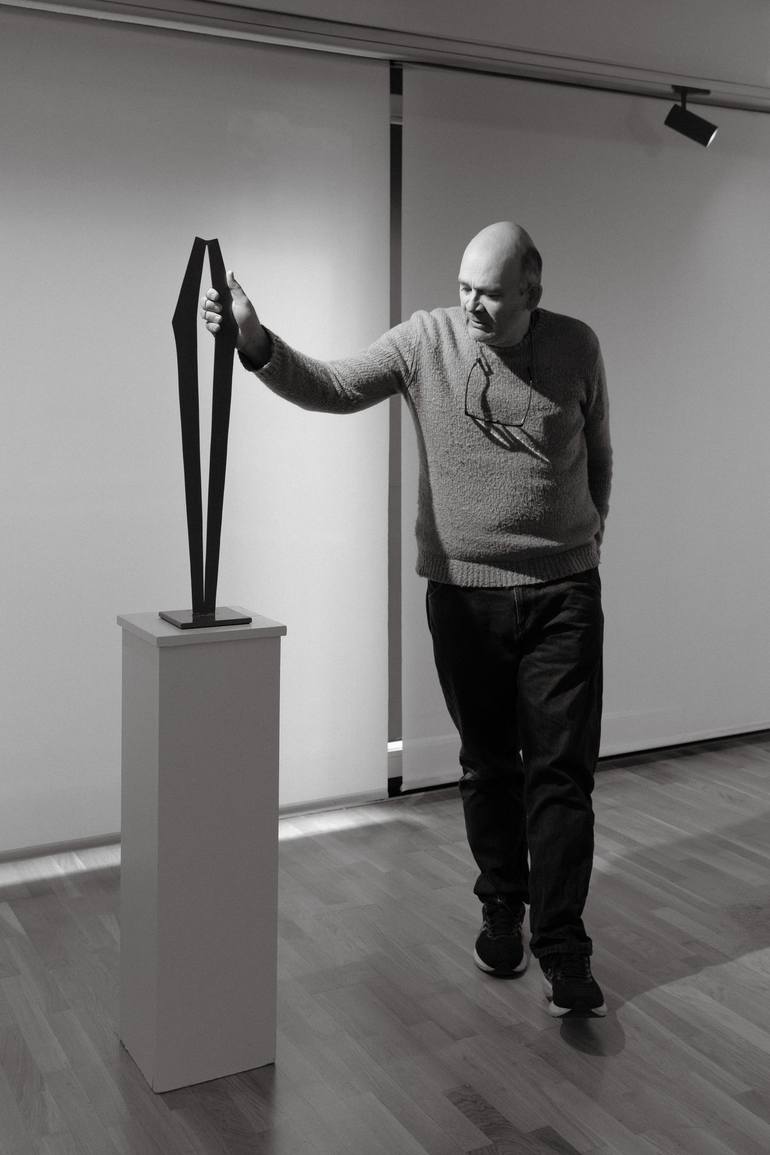 Original Abstract Outer Space Sculpture by Jean Baptiste Van Den Heede 