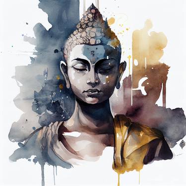 Watercolor Buddha #5 thumb