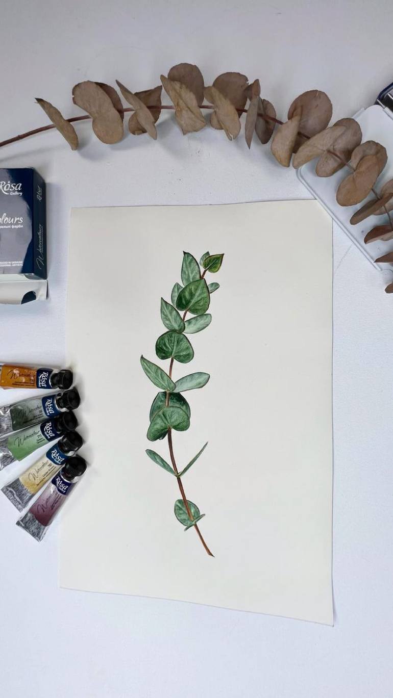 Original Illustration Botanic Painting by Alisa Vovk