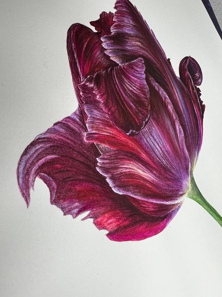 Original Contemporary Floral Painting by Alisa Vovk