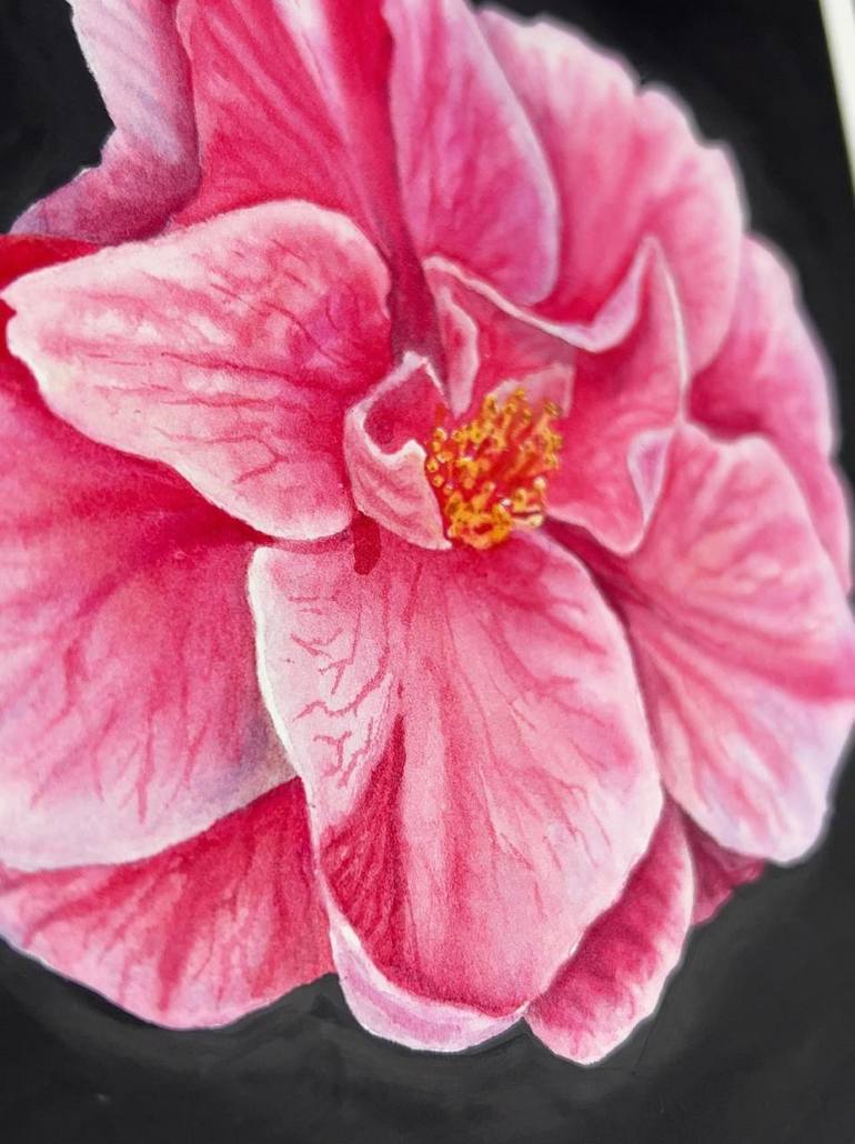 Original Photorealism Floral Painting by Alisa Vovk