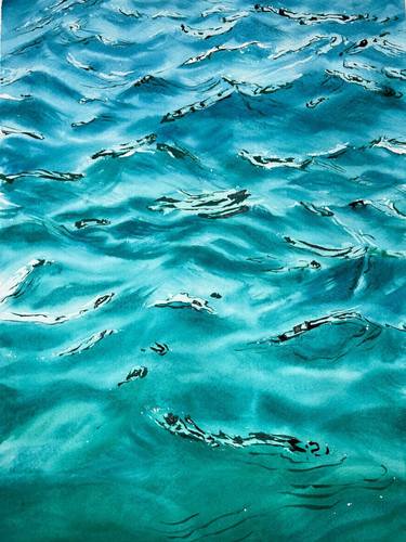 Original Photorealism Water Paintings by Alisa Vovk