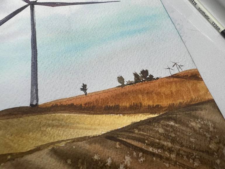 Original Photorealism Landscape Painting by Alisa Vovk