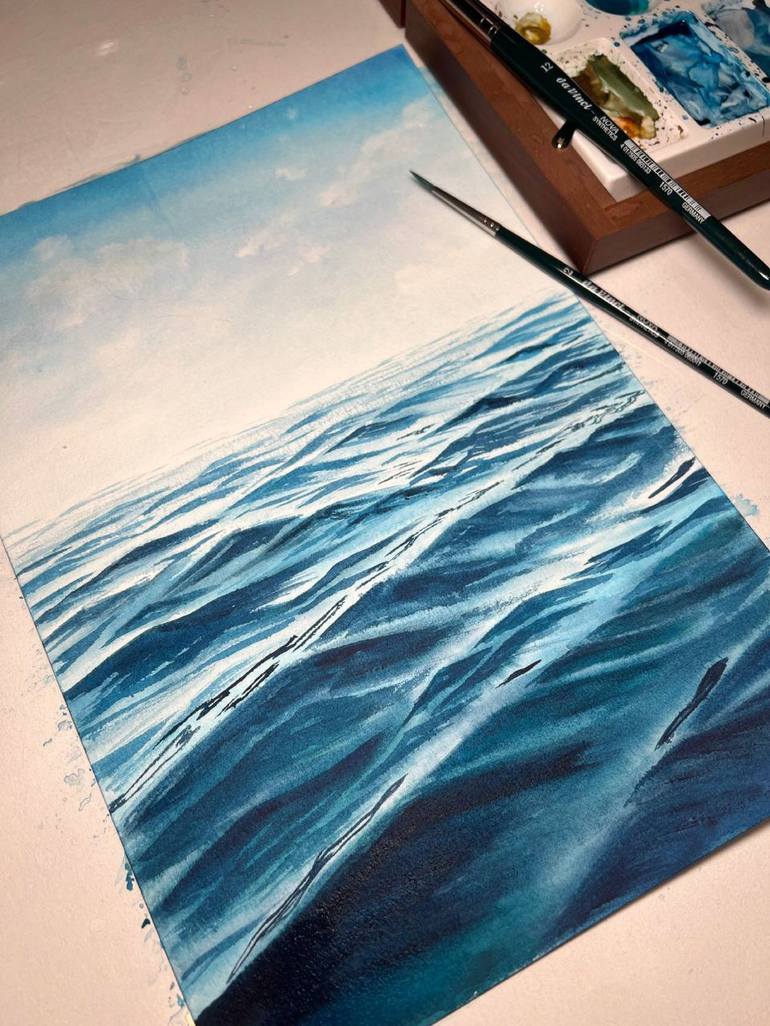 Original Realism Seascape Painting by Alisa Vovk