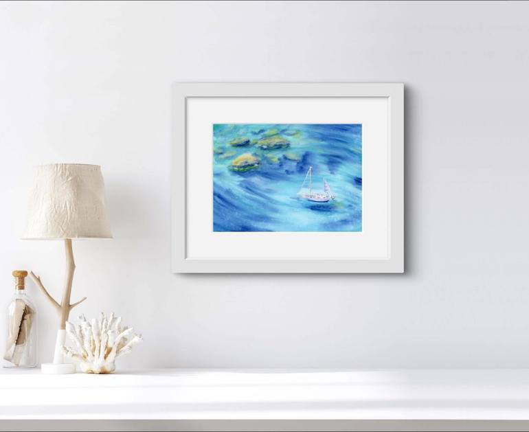 Original Photorealism Seascape Painting by Alisa Vovk