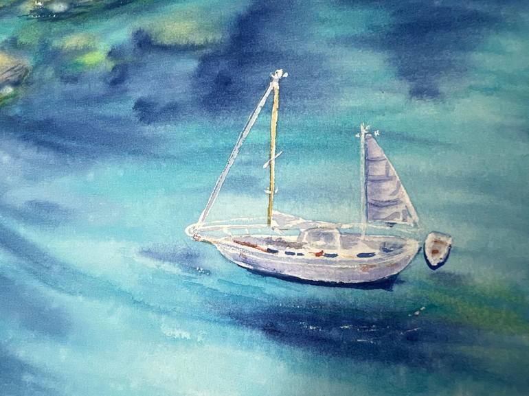 Original Photorealism Seascape Painting by Alisa Vovk