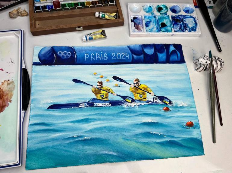 Original Realism Sports Painting by Alisa Vovk