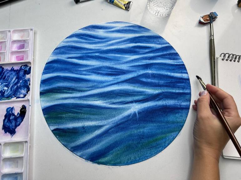 Original Impressionism Water Painting by Alisa Vovk