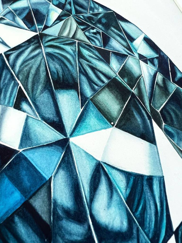 Original Abstract Fashion Painting by Alisa Vovk