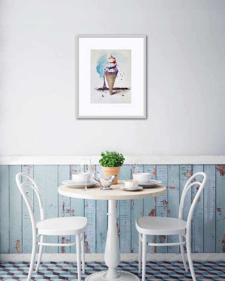 Original Abstract Food & Drink Painting by Alisa Vovk