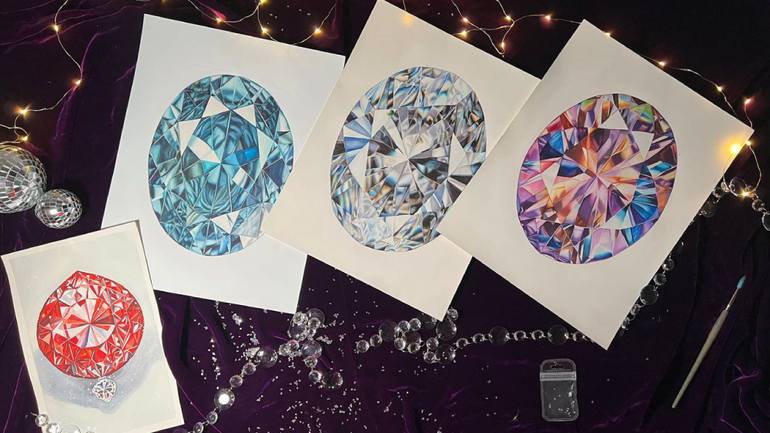 Original Realism Fashion Painting by Alisa Vovk