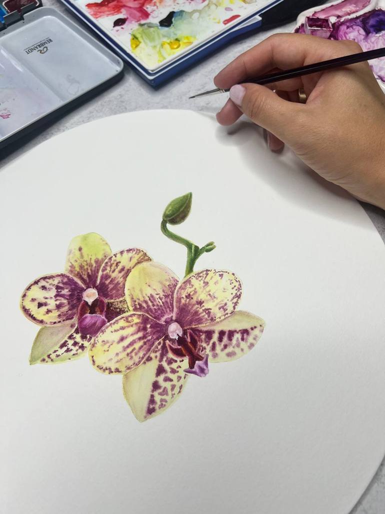 Original Contemporary Botanic Painting by Alisa Vovk