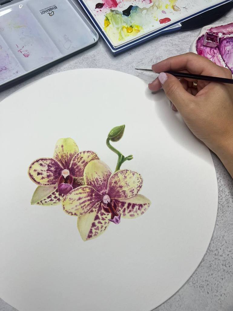 Original Contemporary Botanic Painting by Alisa Vovk