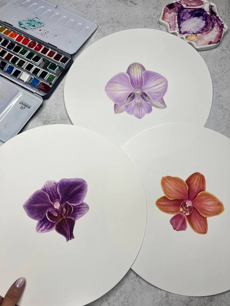 Original Realism Floral Painting by Alisa Vovk