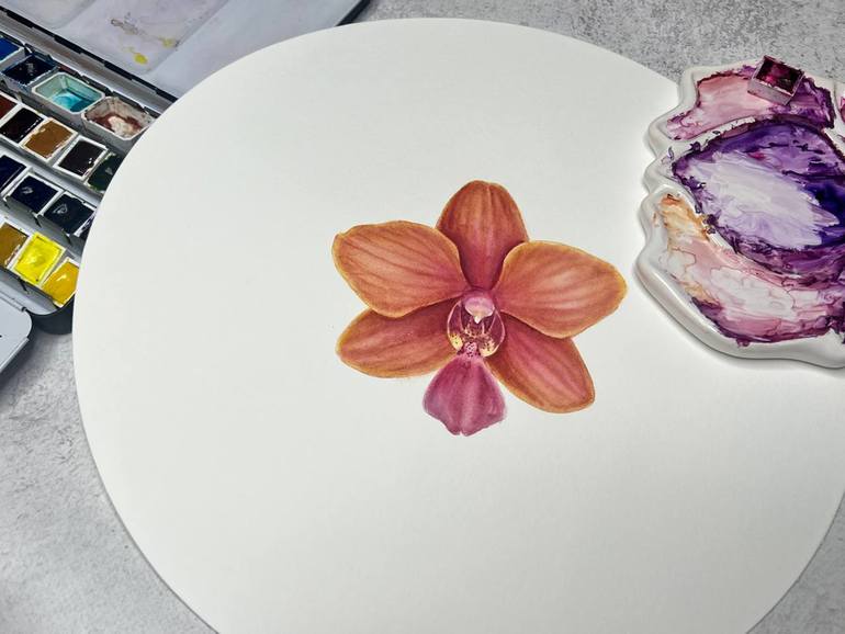 Original Realism Floral Painting by Alisa Vovk