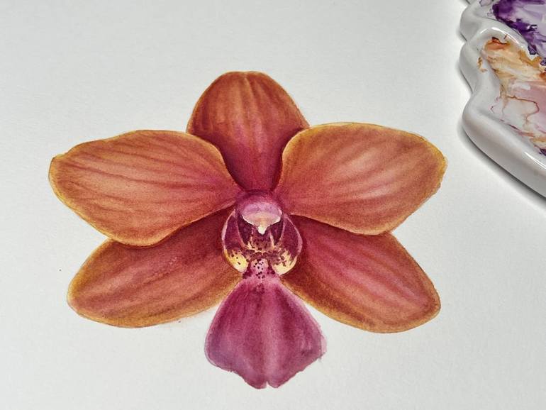 Original Realism Floral Painting by Alisa Vovk