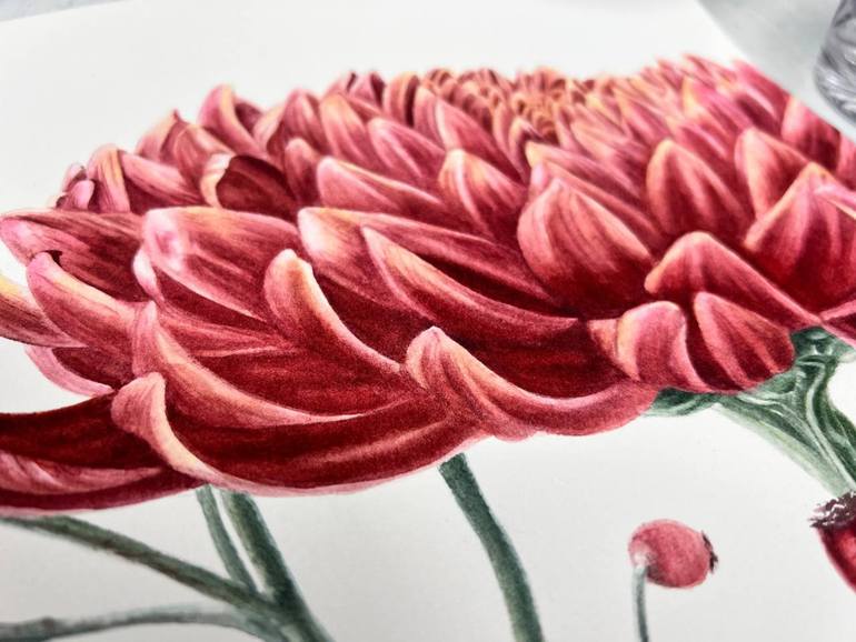 Original Conceptual Floral Painting by Alisa Vovk