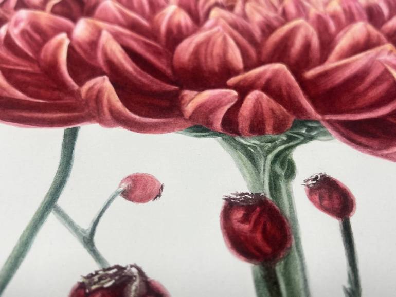 Original Conceptual Floral Painting by Alisa Vovk