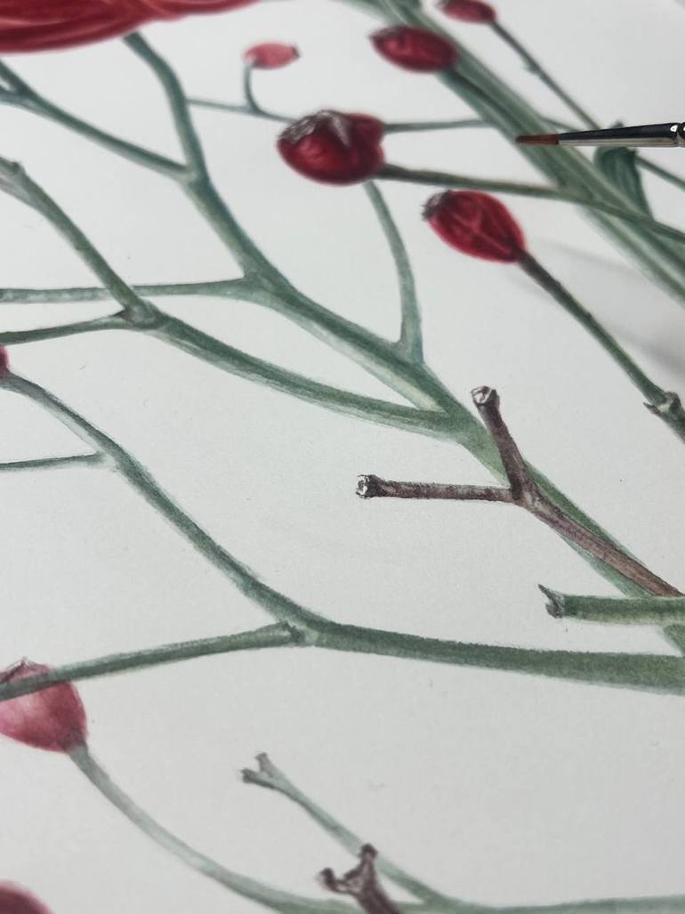 Original Conceptual Floral Painting by Alisa Vovk