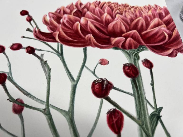 Original Conceptual Floral Painting by Alisa Vovk