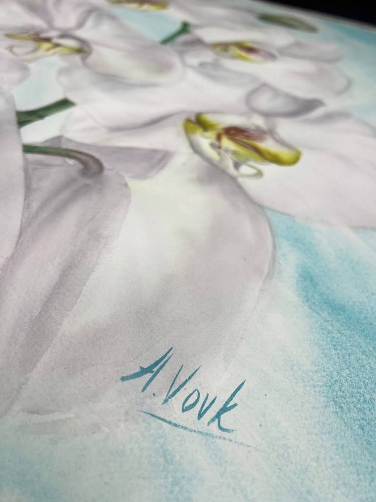 Original Realism Floral Painting by Alisa Vovk