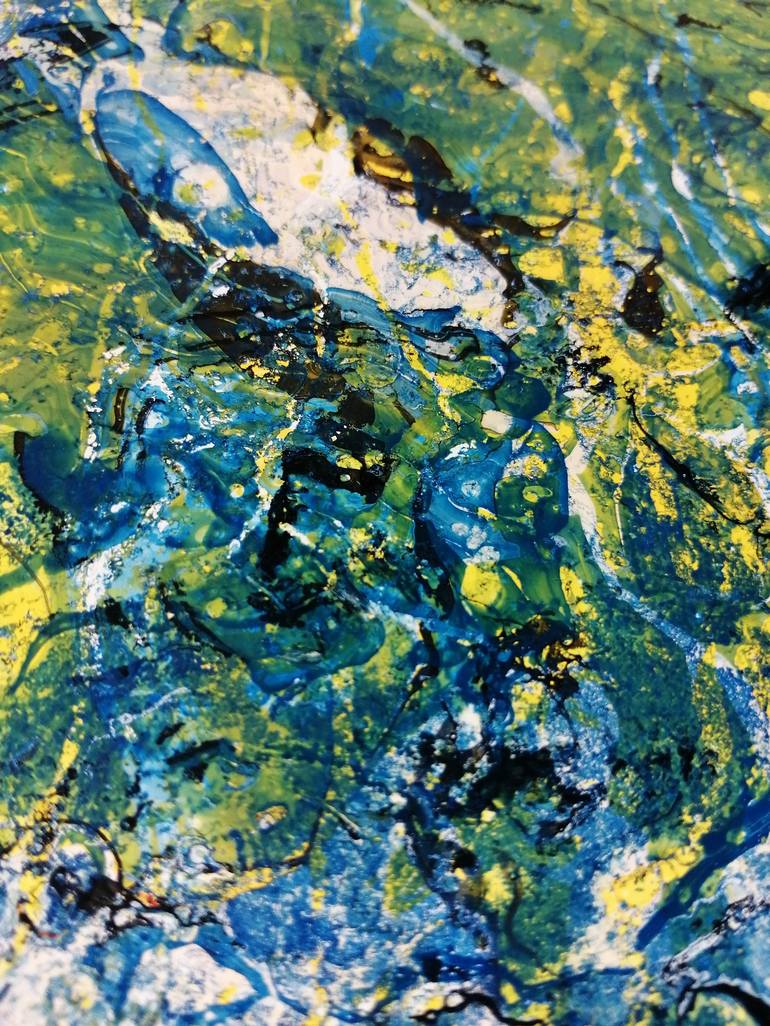 Original Abstract Expressionism Abstract Painting by Veronika Weberová