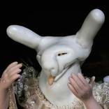 Lady Rabbit. 2006 Mechanich sculpture and fiber optic ligthing by Franco Losvizzero