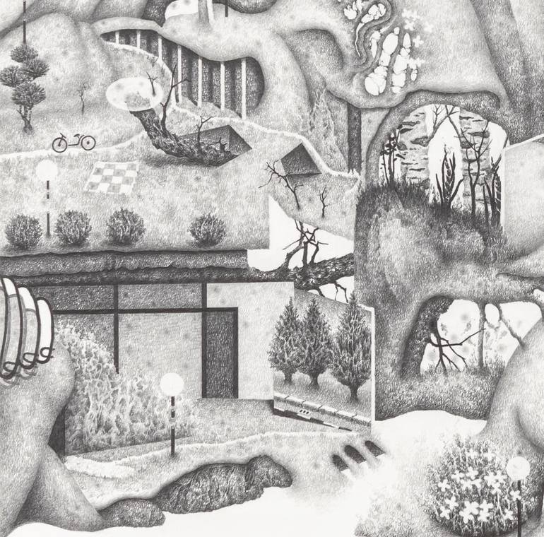 Original Contemporary Nature Drawing by Ki Jeon Moon