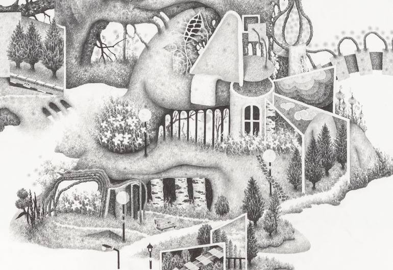 Original Contemporary Nature Drawing by Ki Jeon Moon