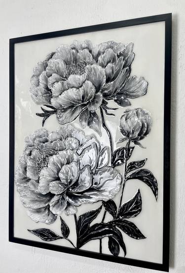 Monochrome peonies thumb