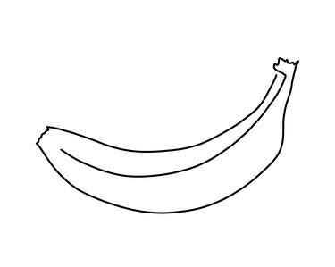 banana one line art thumb
