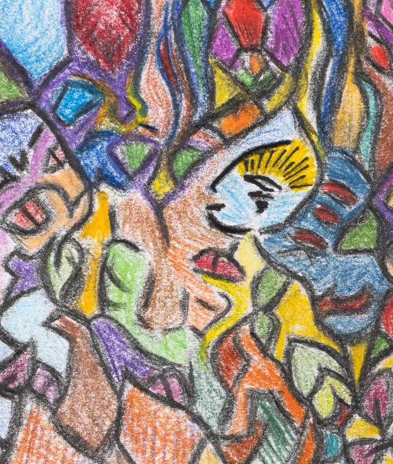 Original Impressionism Fantasy Drawing by Irena Kessler